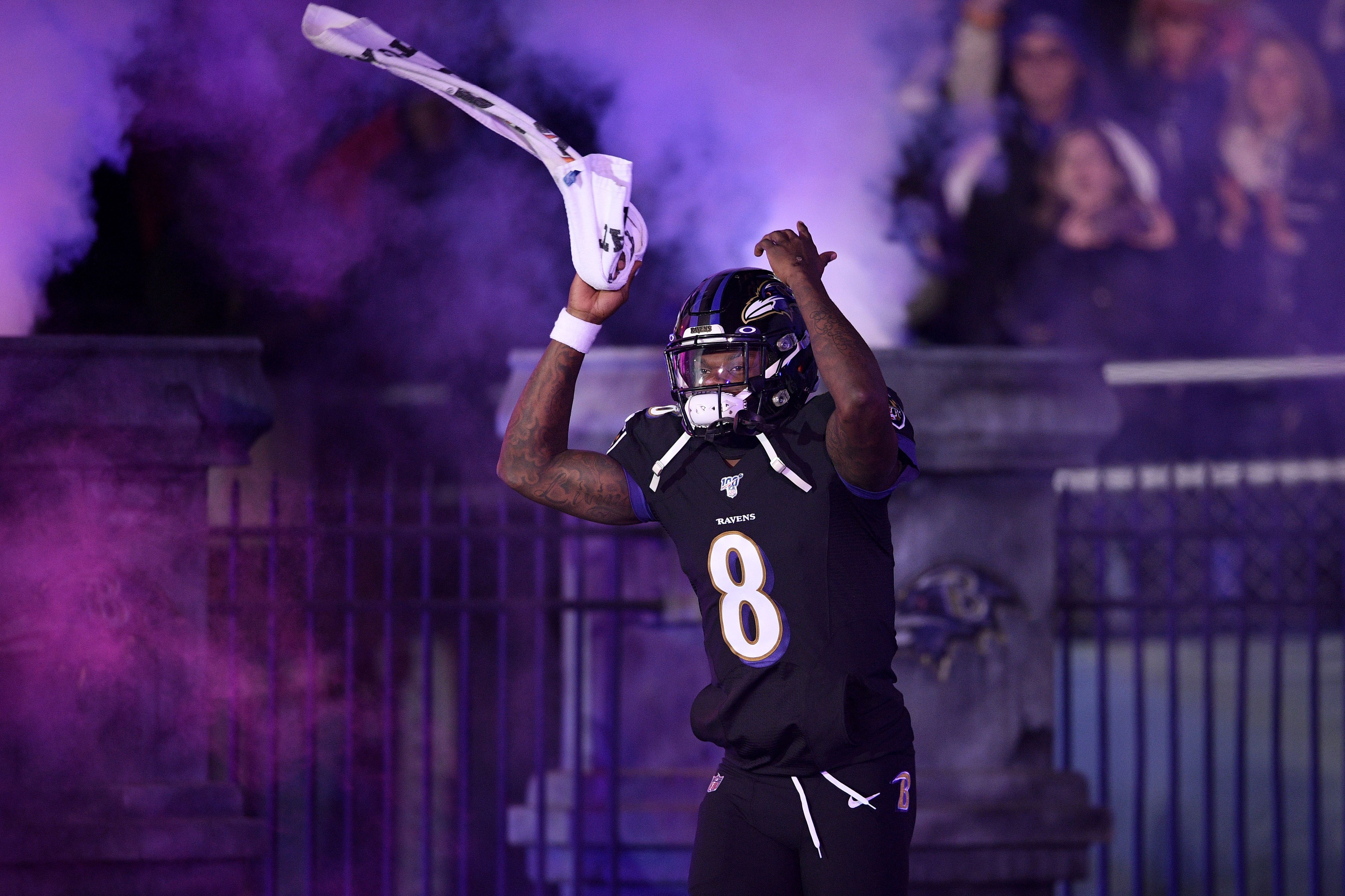 Baltimore Ravens' Lamar Jackson ties franchise record for touchdown passes  in blowout of Jets 