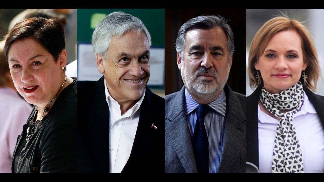 Presidenciales, elecciones, piñera. goic, guillier, sánchez