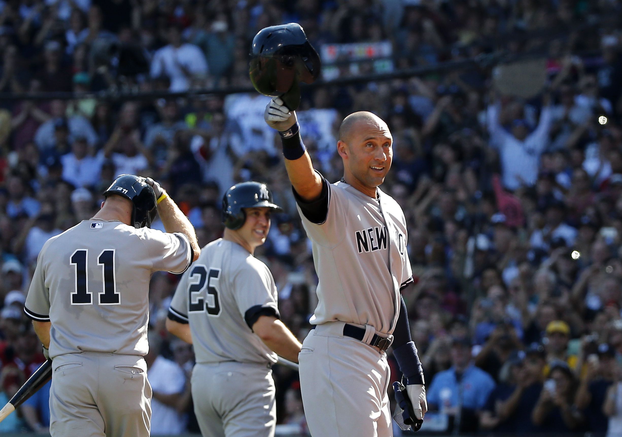 Derek Jeter's Yankees teammates congratulate Hall of Fame
