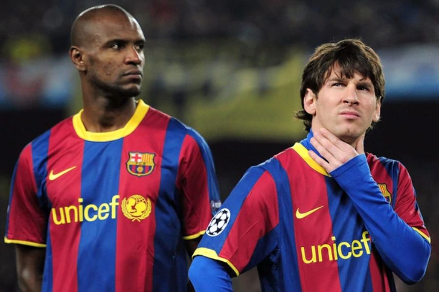 Messi y Abidal