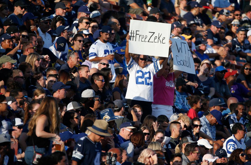 Cowboys fans are still wearing Ezekiel Elliott jerseys; we asked them why