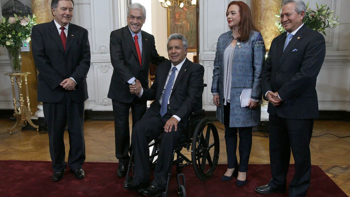 Presidente de Ecuador se reúne con Sebastián Piñera