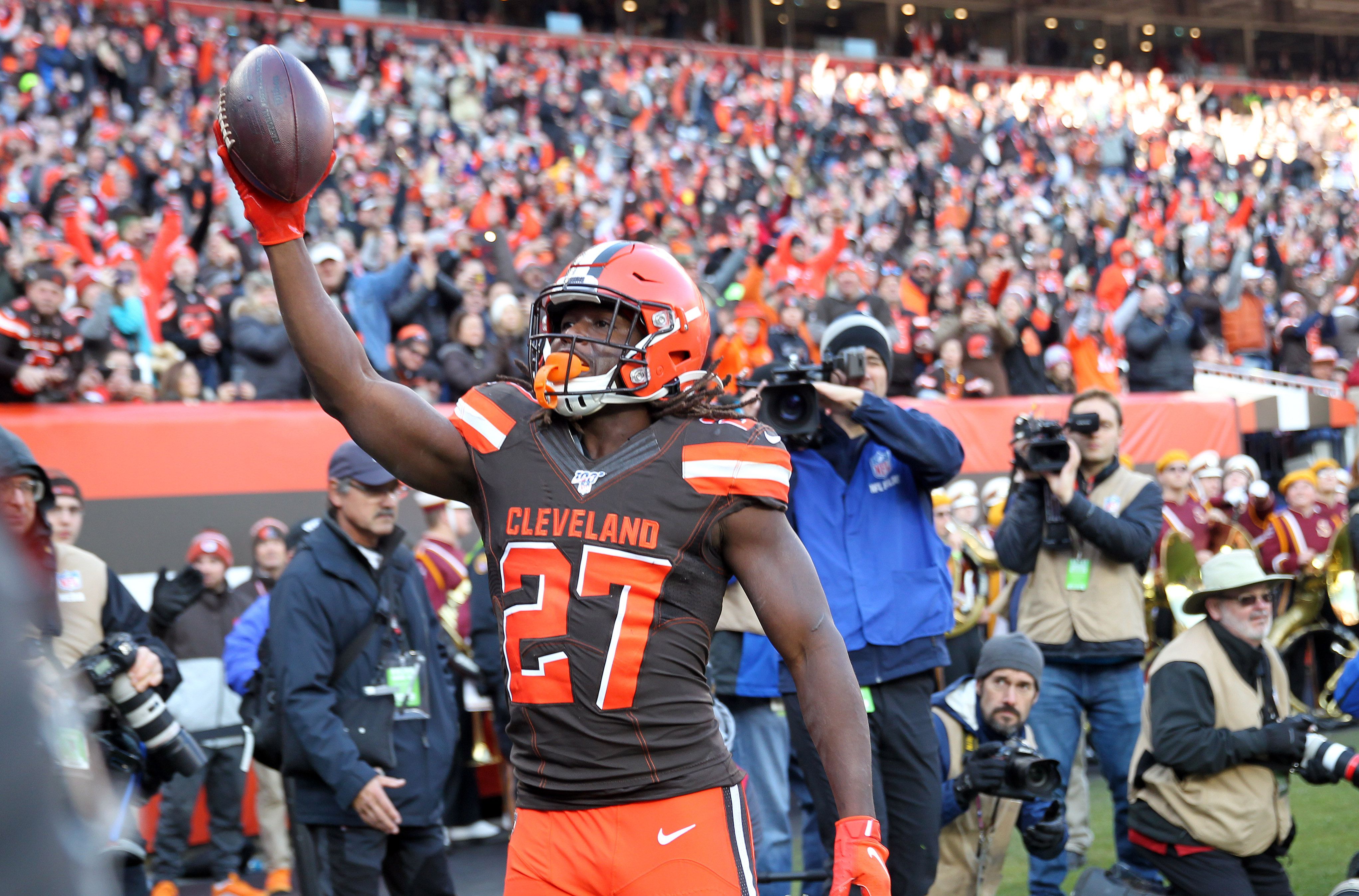 The Browns Jarvis Landry Nick Chubb Kareem Hunt Baker Mayfield