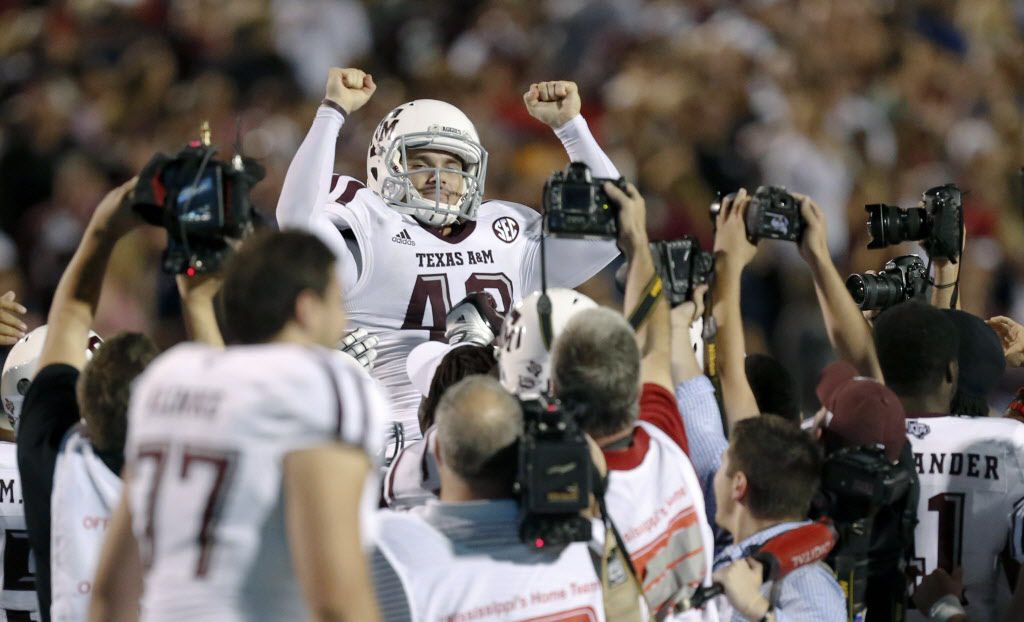 Video: An inside look as Texas A&M celebrates Josh Lambo's game-winning  field goal at Ole Miss