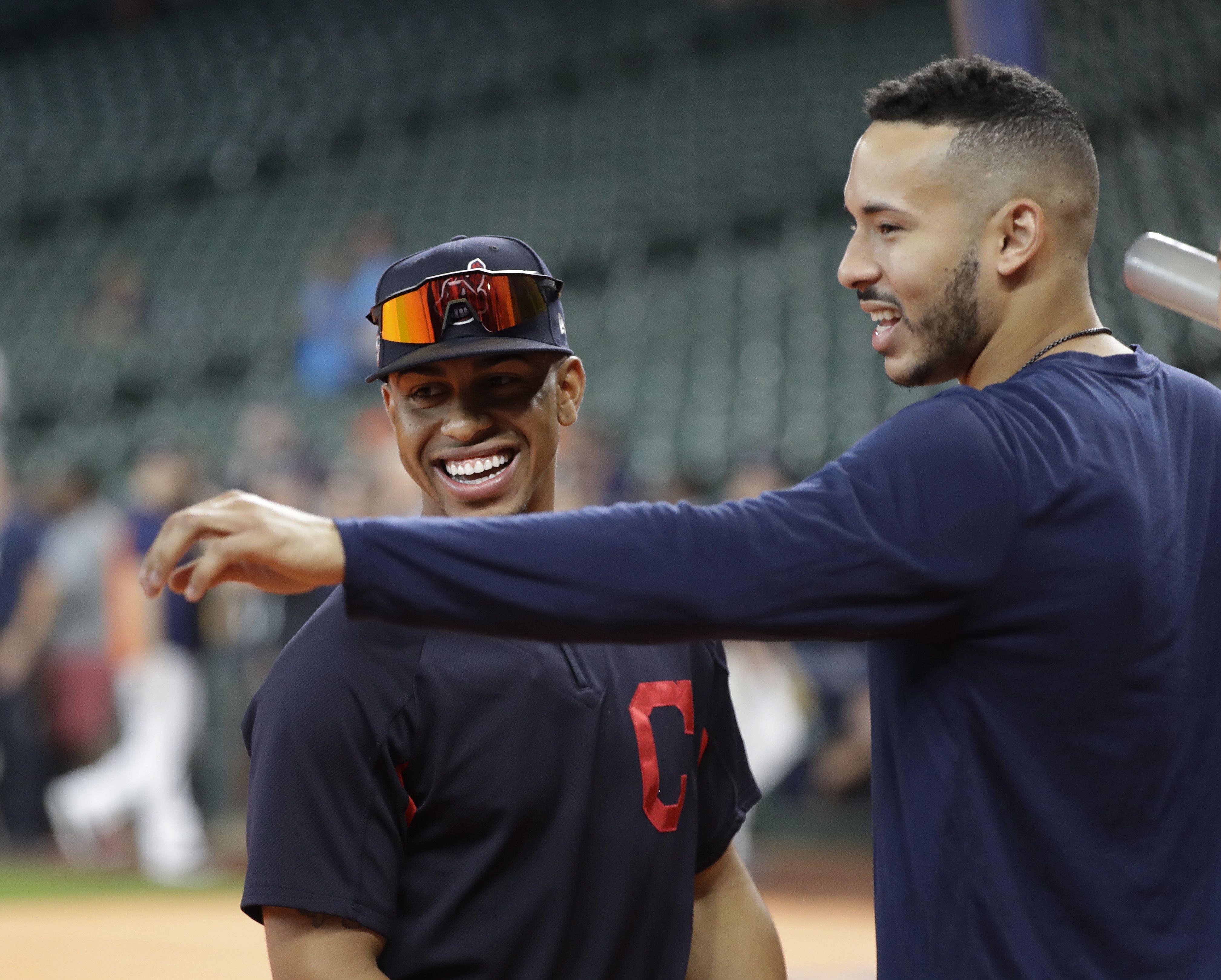 Lindor robs fellow SS prospect Correa of hit