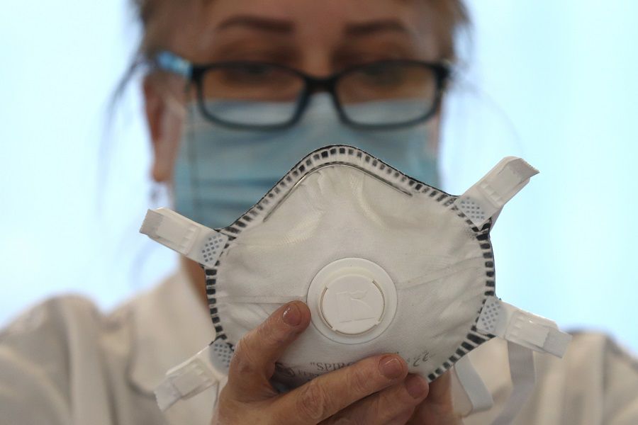 Manufacturing respirators at Kimry Factory in Tver Region, Russia