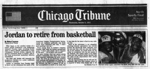 He did it his way — Jordan retires as game's best - Chicago Sun-Times