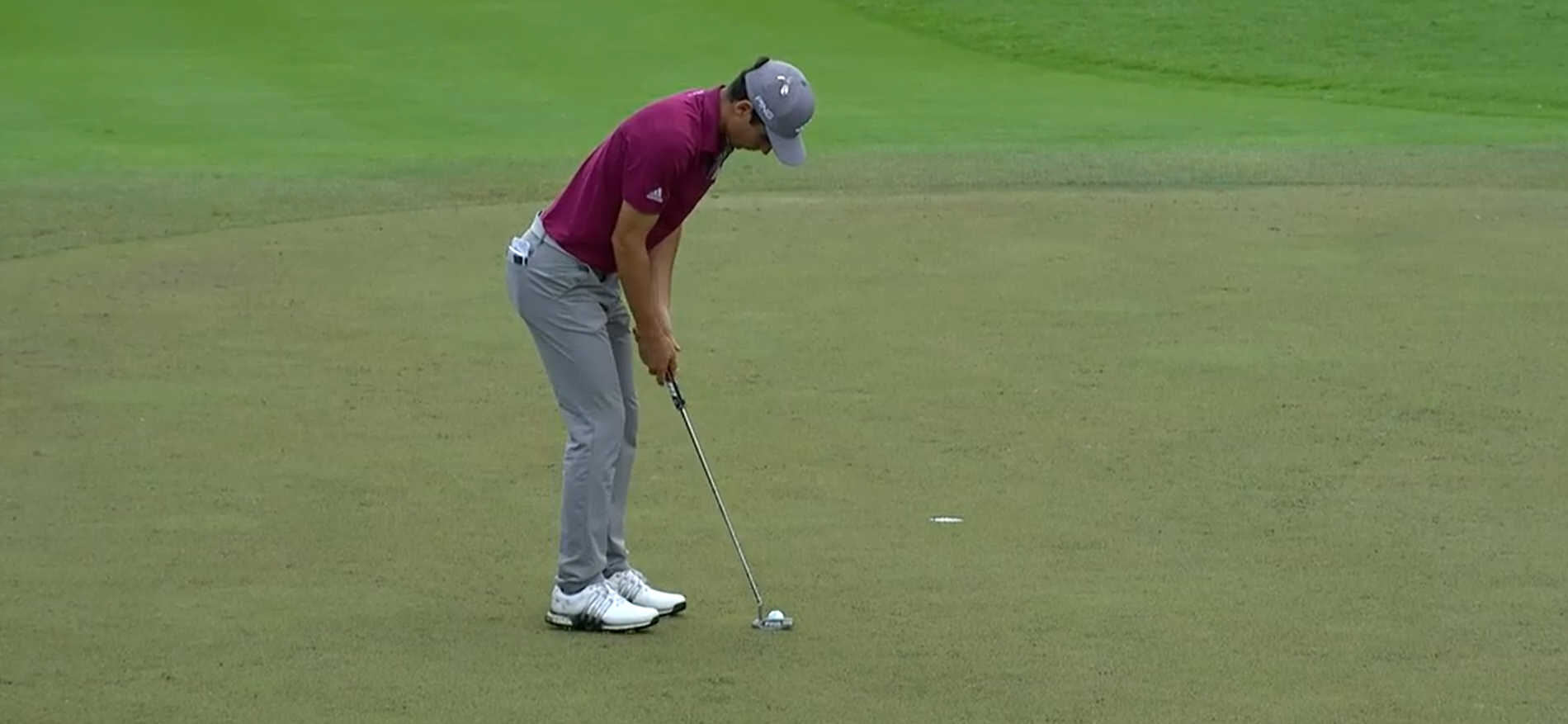 Joaquín Niemann durante la última jornada del Mayakoba Golf Classic.