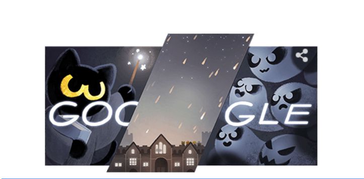 Google Halloween Doodle Pits Wizard Cat Against Ghosts - SlashGear