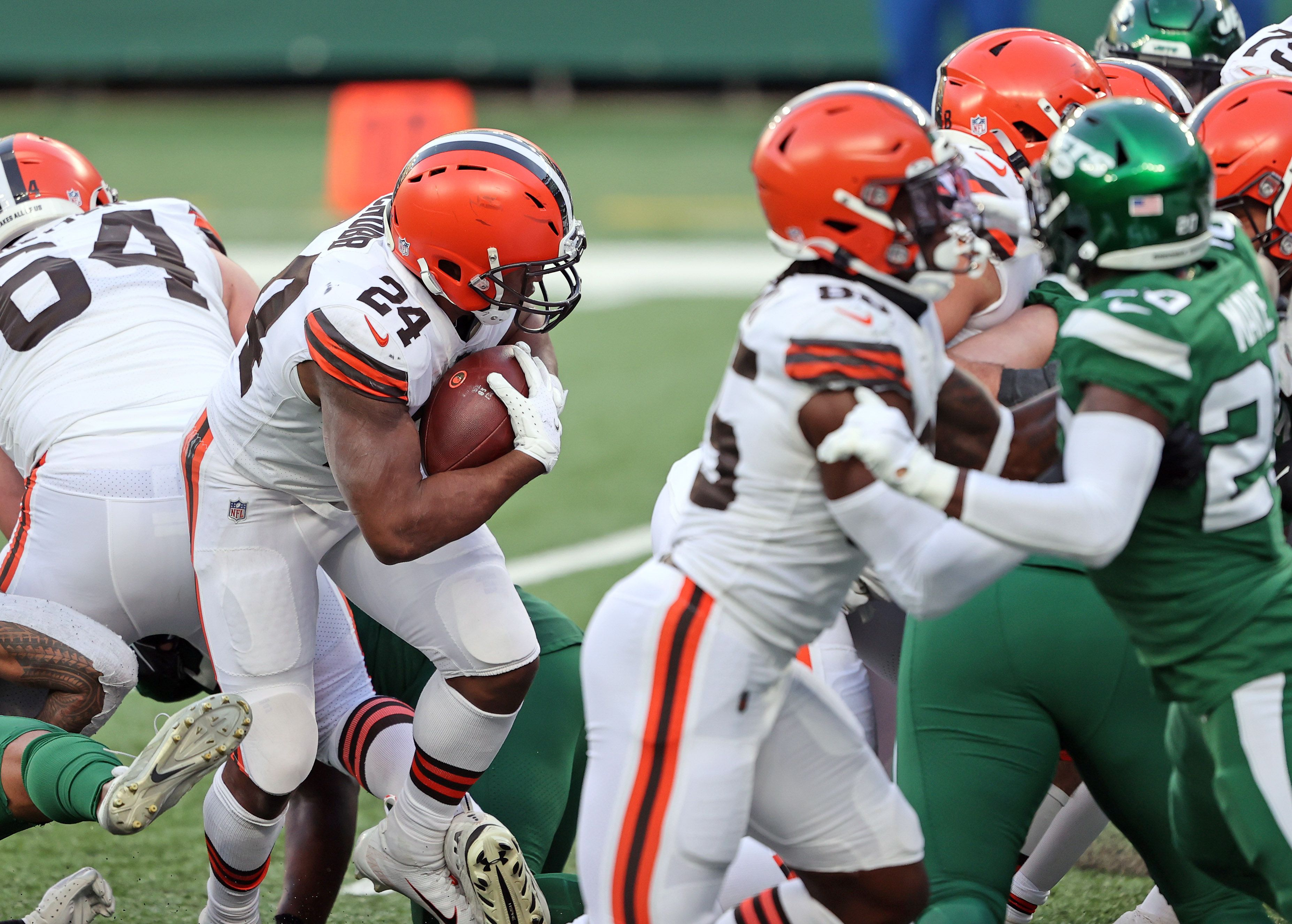 Highlights of QB Baker Mayfield & RB Nick Chubb at the NFLPA