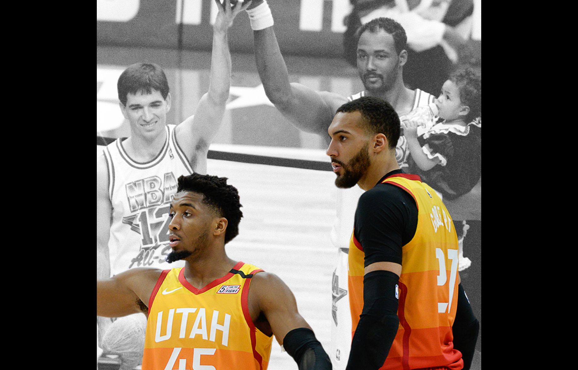 Karl Malone happy to see Donovan Mitchell in his old Jazz jersey