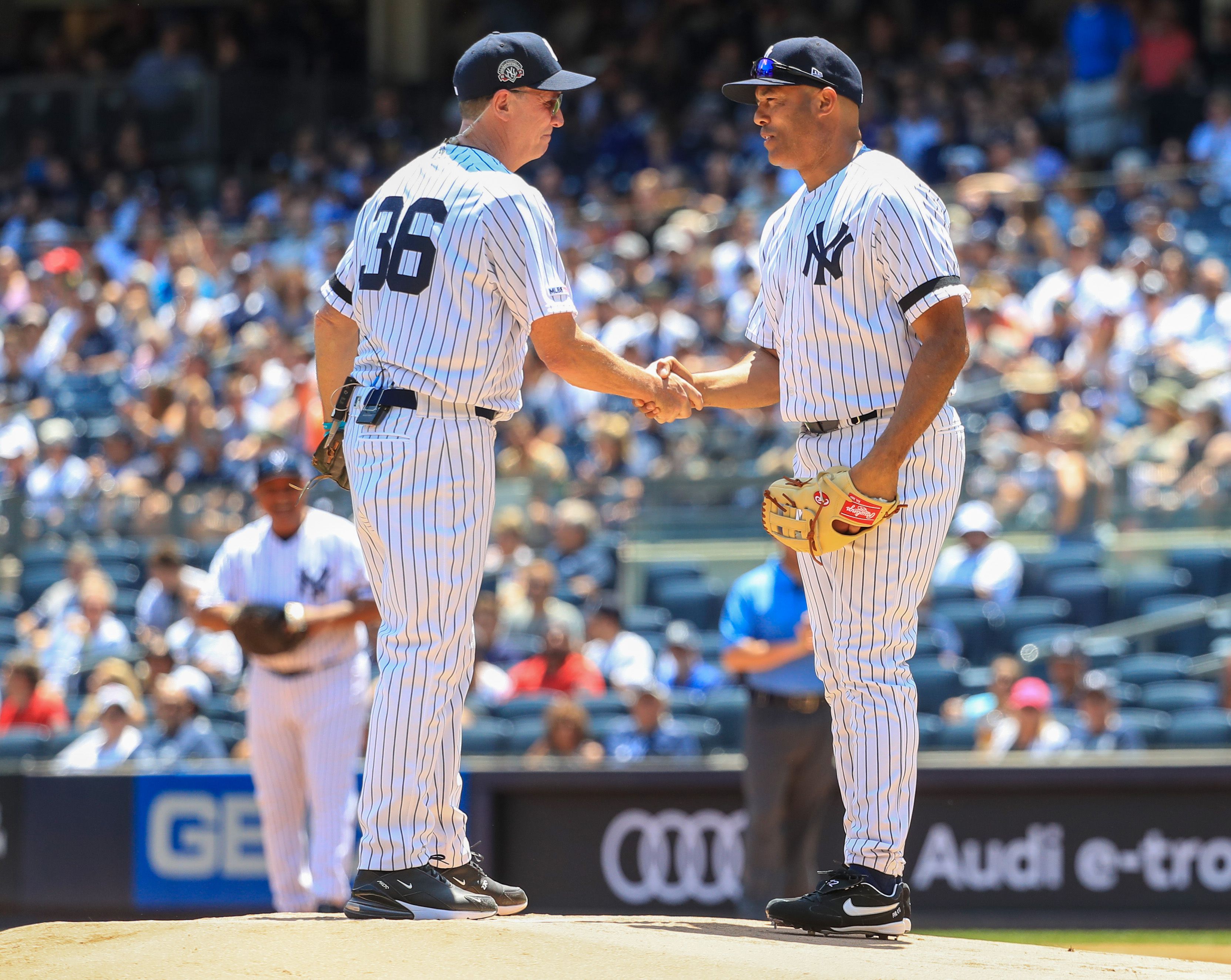 New York Yankees - LHP David Wells, RHP Mariano Rivera, 1B Tino Martinez,  OF Reggie Jackson, OF Bernie Williams ('91-'06), RHP David Cone, OF Johnny  Damon