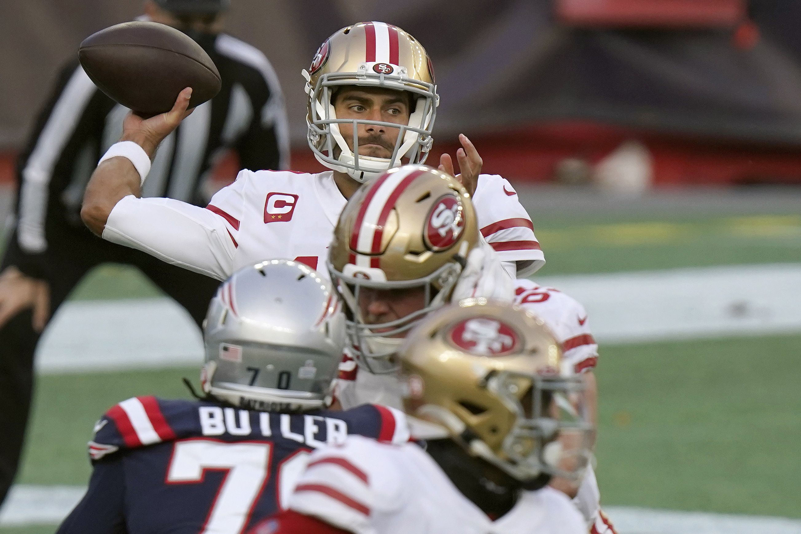 Jeff Wilson has three TDs before injury, San Francisco 49ers crush