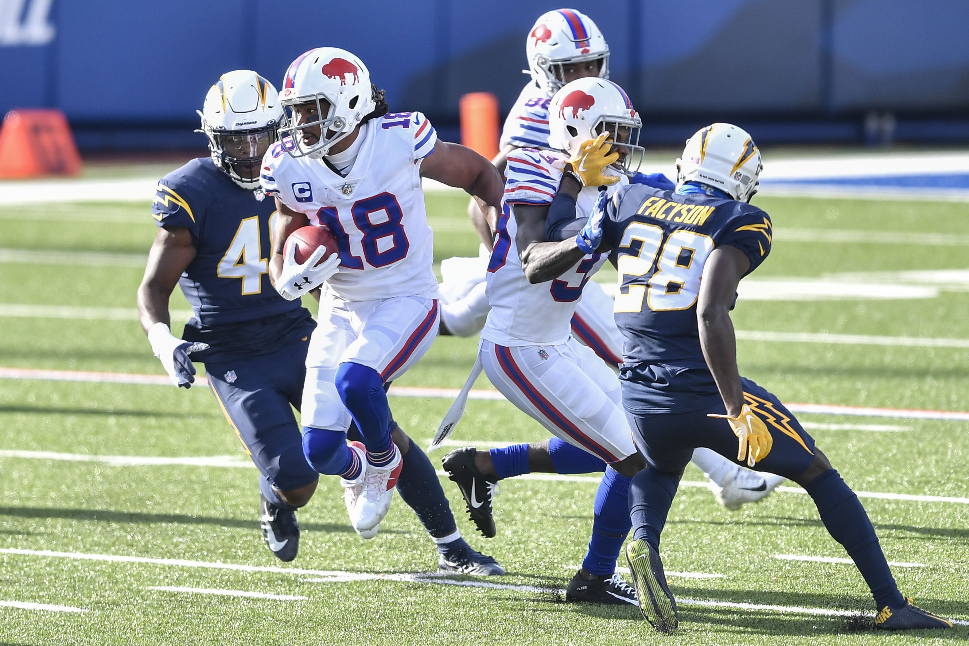 Bills offense tries to blow it but Buffalo beats Chargers 27-17