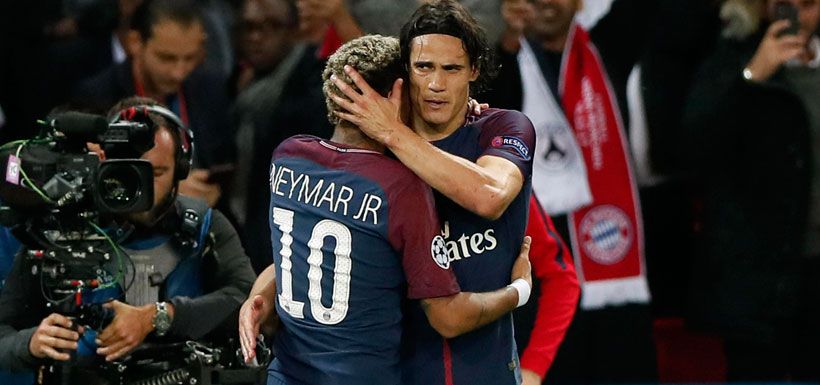 neymar, Cavani