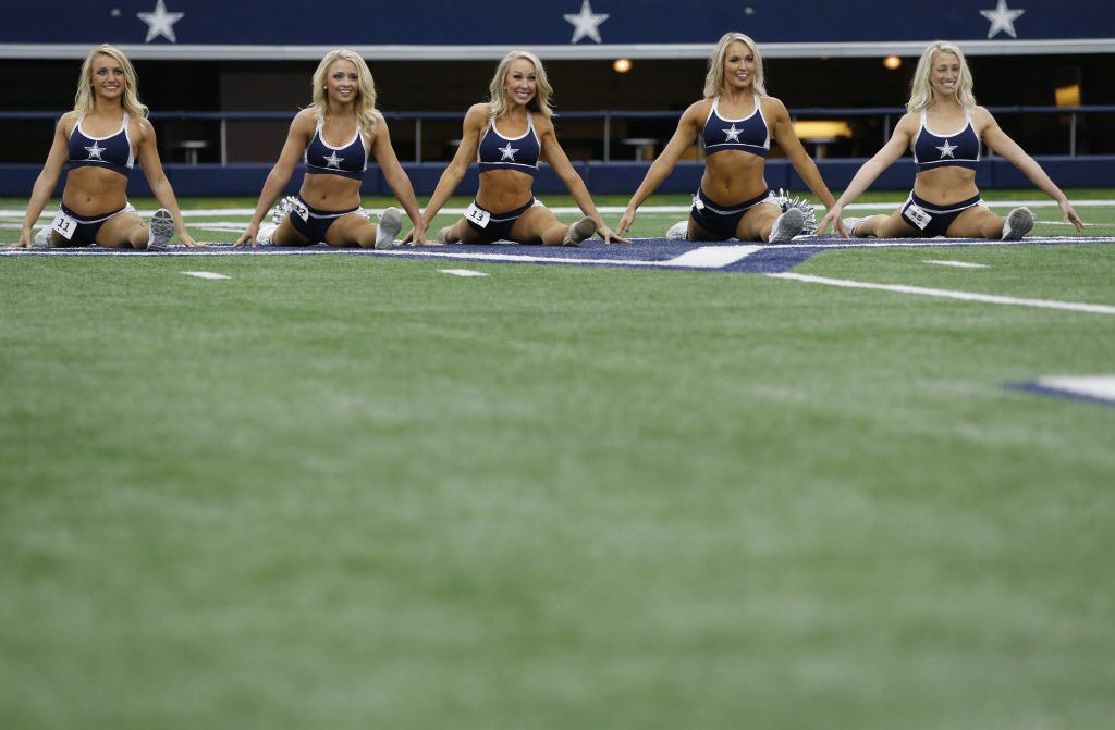 NO FILM, NO VIDEO, NO TV, NO DOCUMENTARY - The Dallas Cowboys Cheerleaders  perform during the NBA All-Star Game match at Cowboys Stadium in Arlington,  in Texas, USA on February 14, 2010.