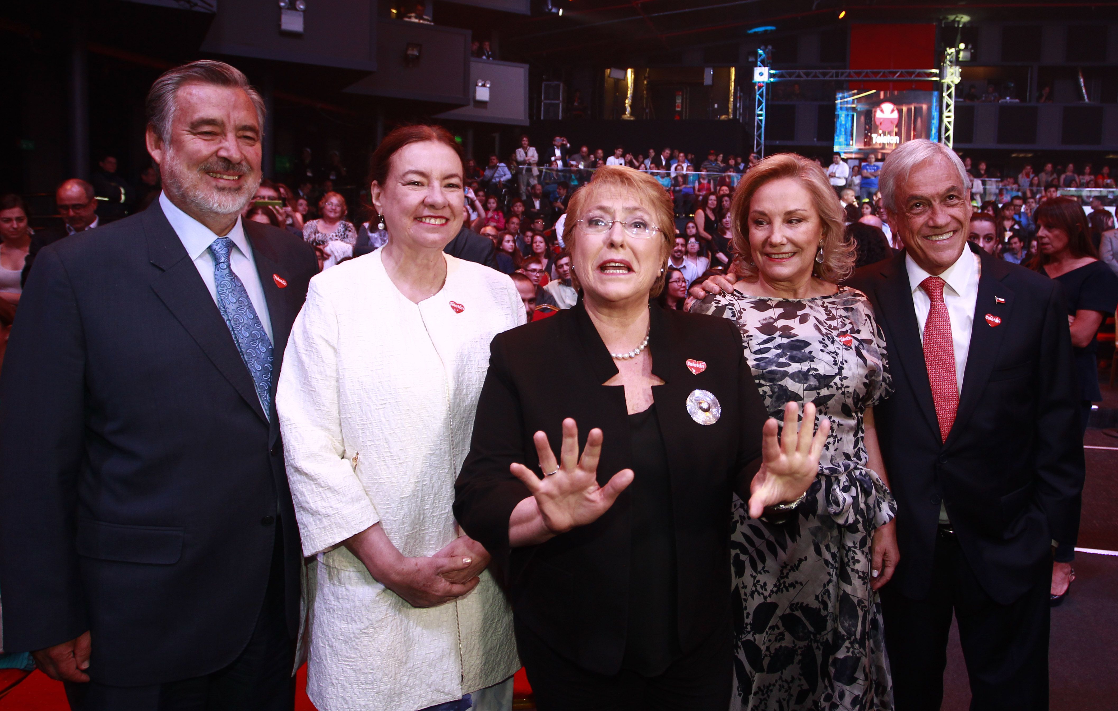 Sebastian Piñera, Michelle Bachelet y Alejandro Guiller