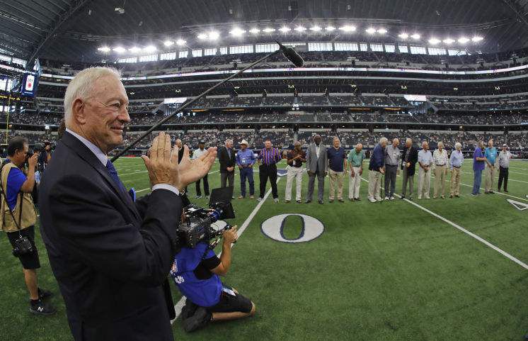 Cowboys' Jerry Jones gives fiery response to fans calling for shades or  curtains at AT&T Stadium