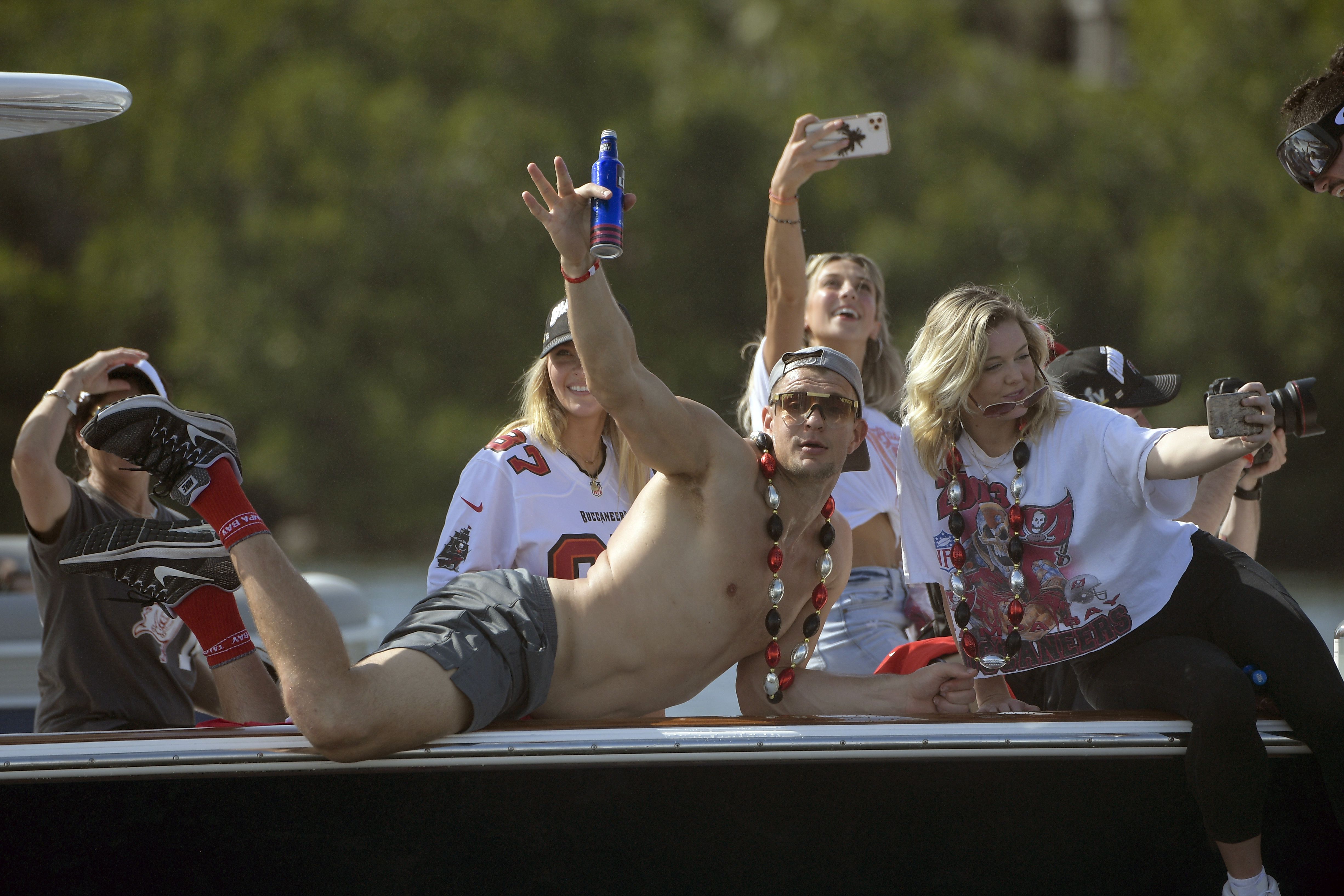 Tom Brady Attends Tampa Super Bowl Parade in $2 Million Boat