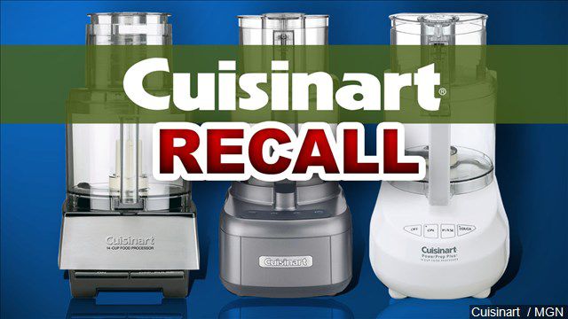 Cuisinart recalls blades in 8 million food processors