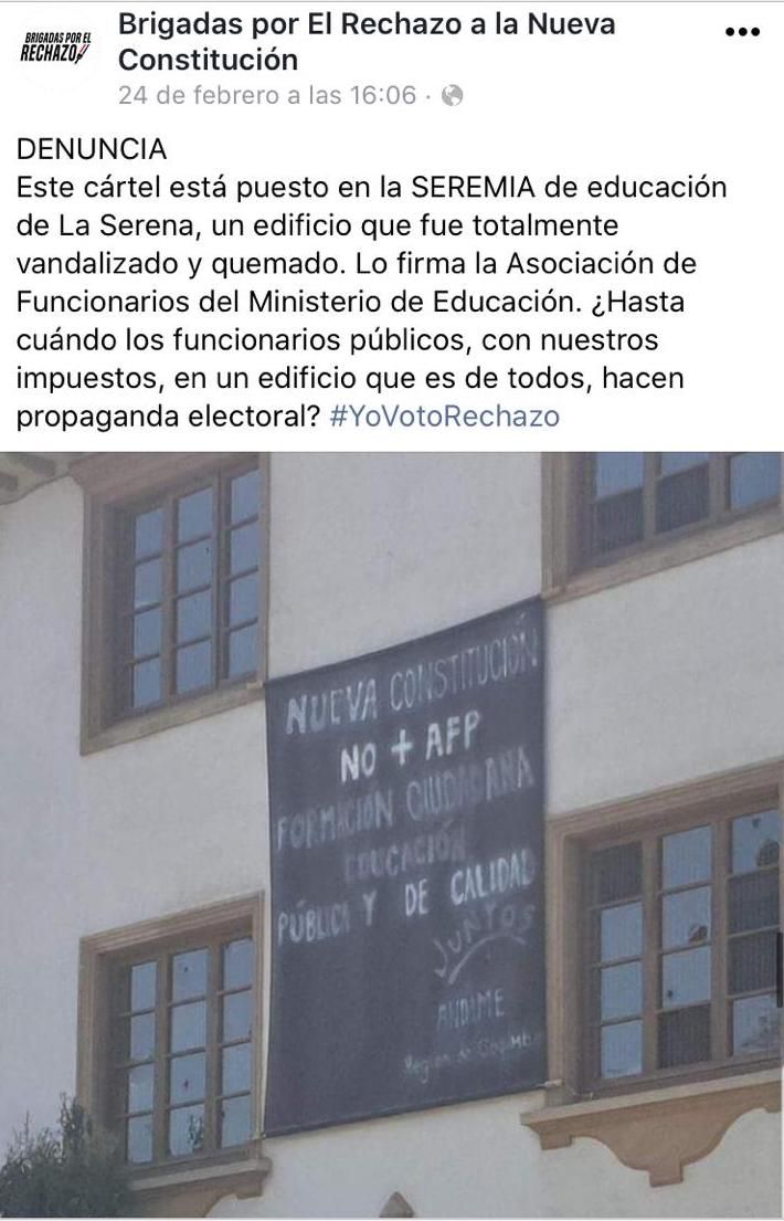 Imagen lienzo en Seremi Educación La Serena