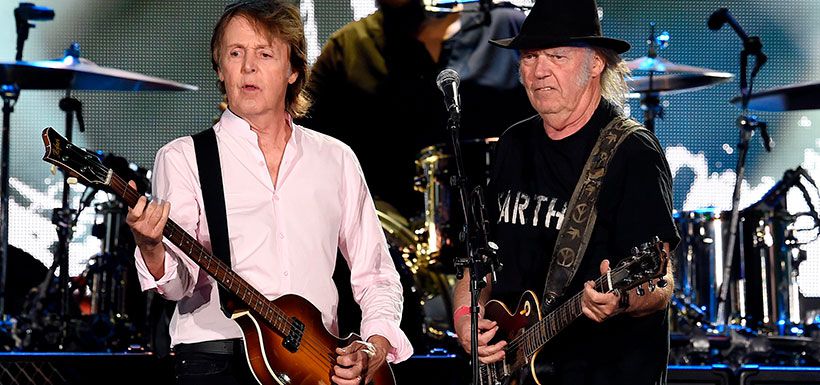 Neil Young y Paul McCartney