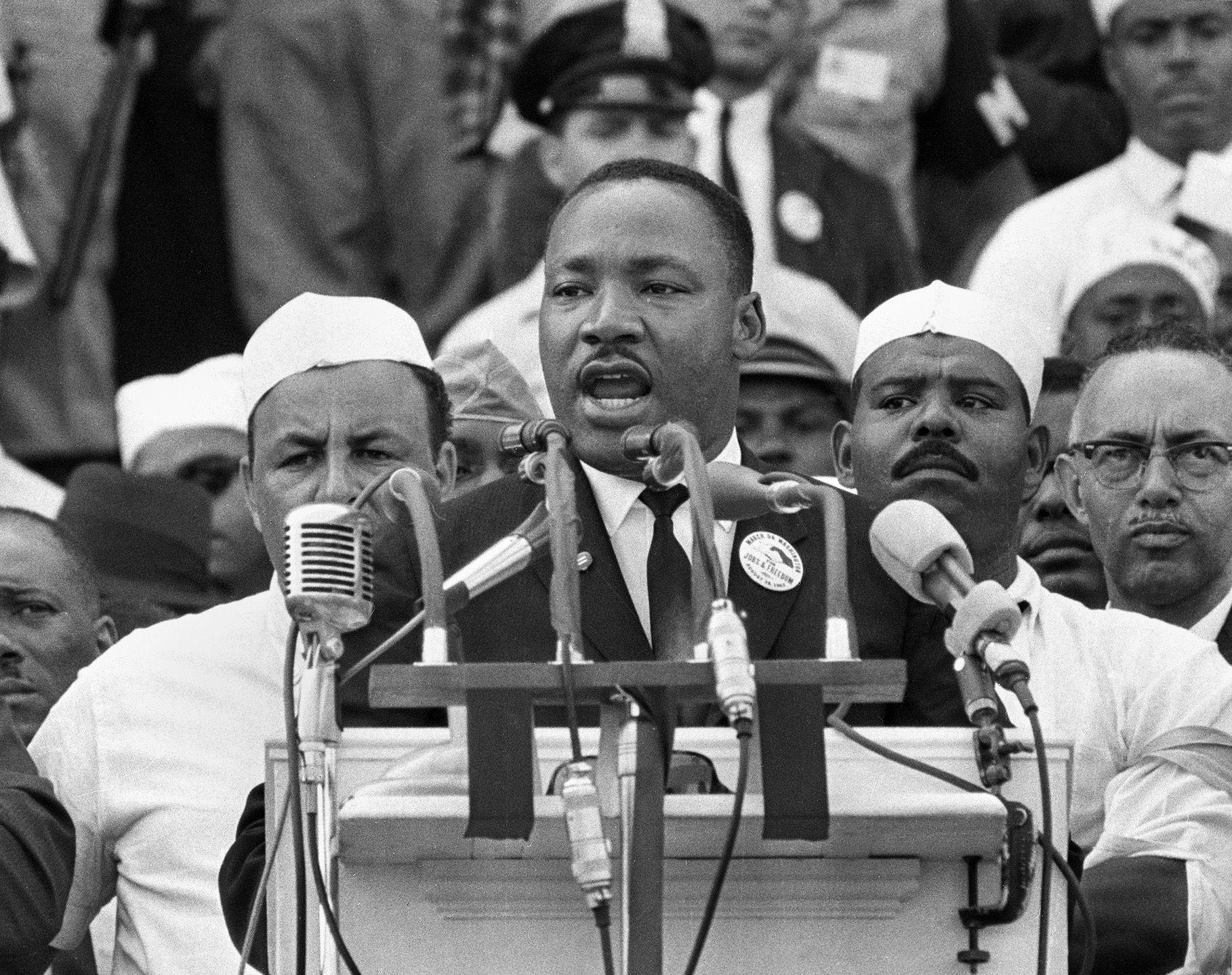 MLK Red and White Baseball Jersey