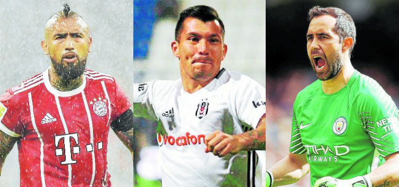 Arturo Vidal, Gary Medel, Claudio Bravo