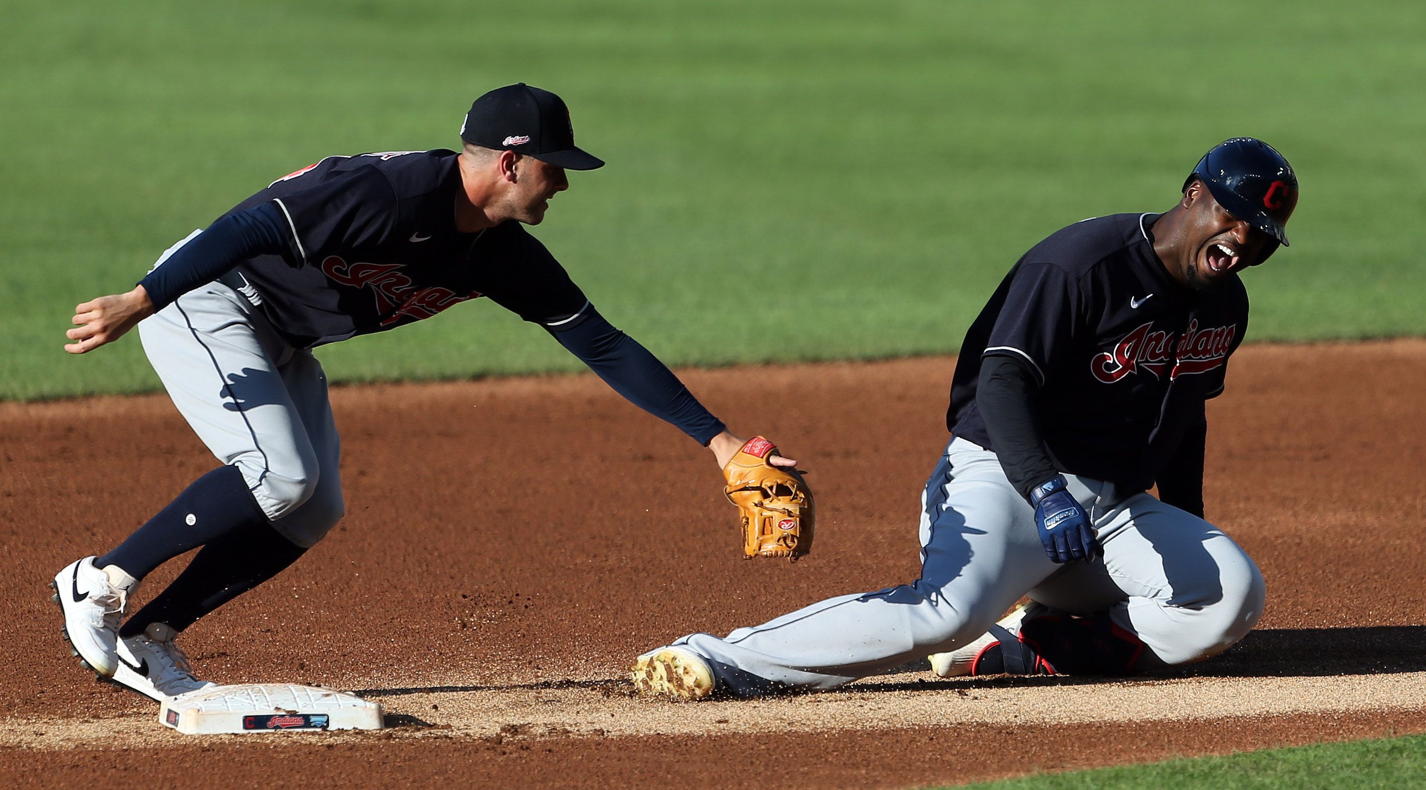 Cleveland Indians rookie Tyler Naquin talks his first hit, getting