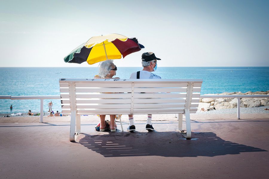 FRANCE - SENIOR - PROTECTION HEATWAVE AND COVID 19- 2ND WAVE-  NICE - 2 AUGUST 2020 FRANCE -  SENIOR - PROTECTION CANICULE ET COVID 19- 2EME VAGUE-  NICE  - 2 AOUT 2020