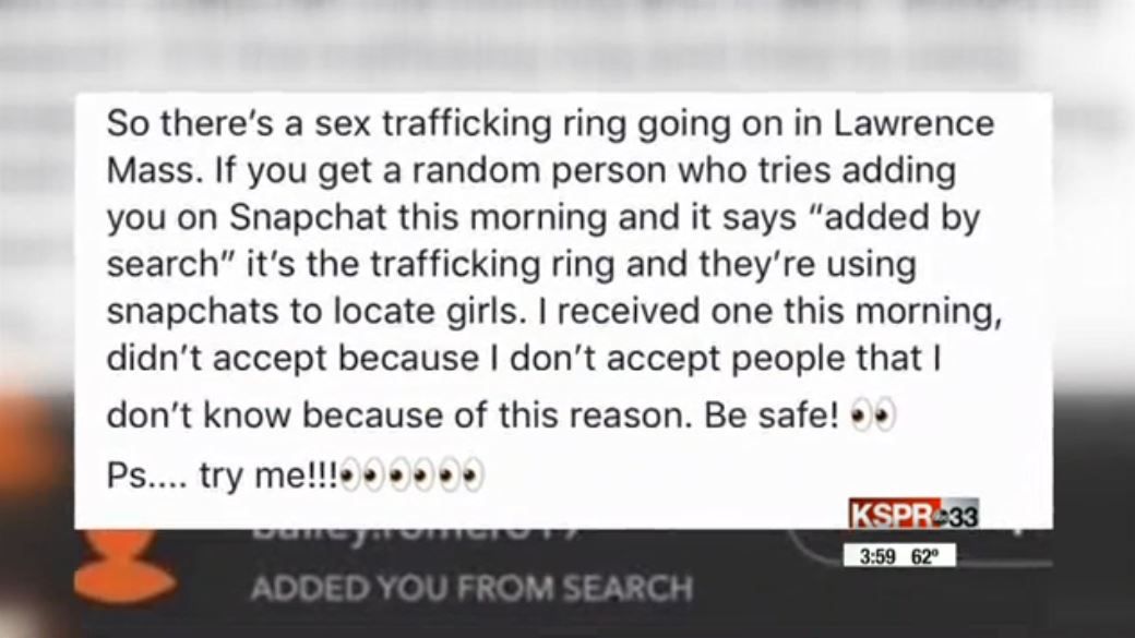 SNAPCHAT WARNING: Viral post warns others about Snapchat location. www.ky3....