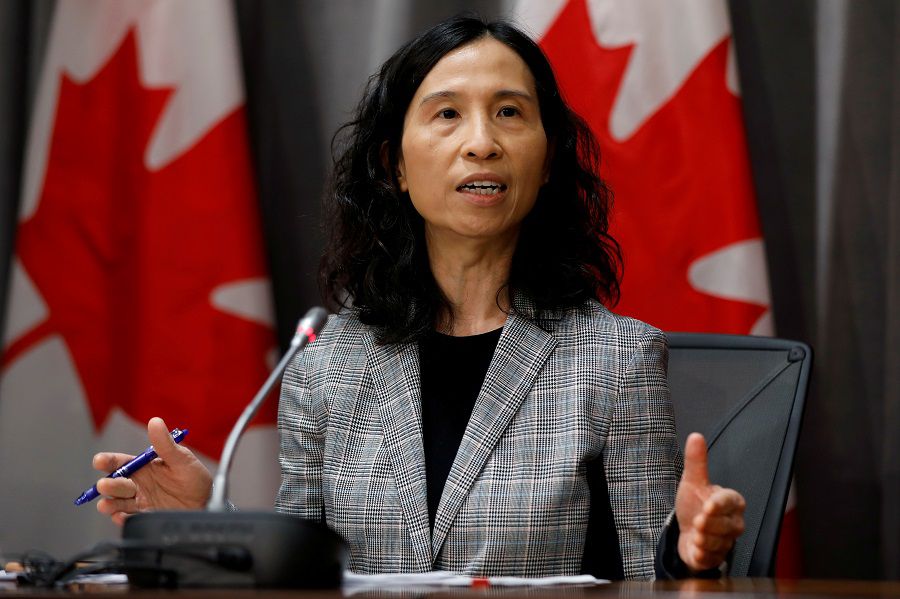 FILE PHOTO: Canada's Chief Public Health Officer Dr. Theresa Tam attends a news conference as efforts continue to help slow the spread of coronavirus disease (COVID-19) in Ottawa