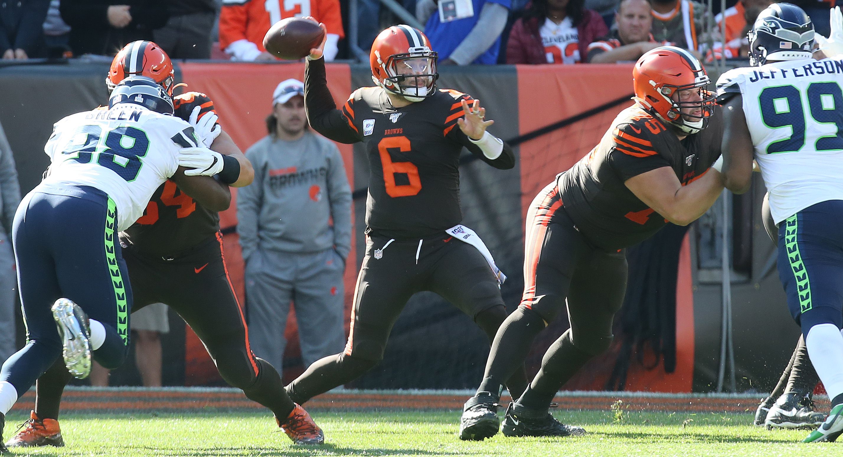 Grading the Browns' offensive line: A unit in flux and searching for  answers 