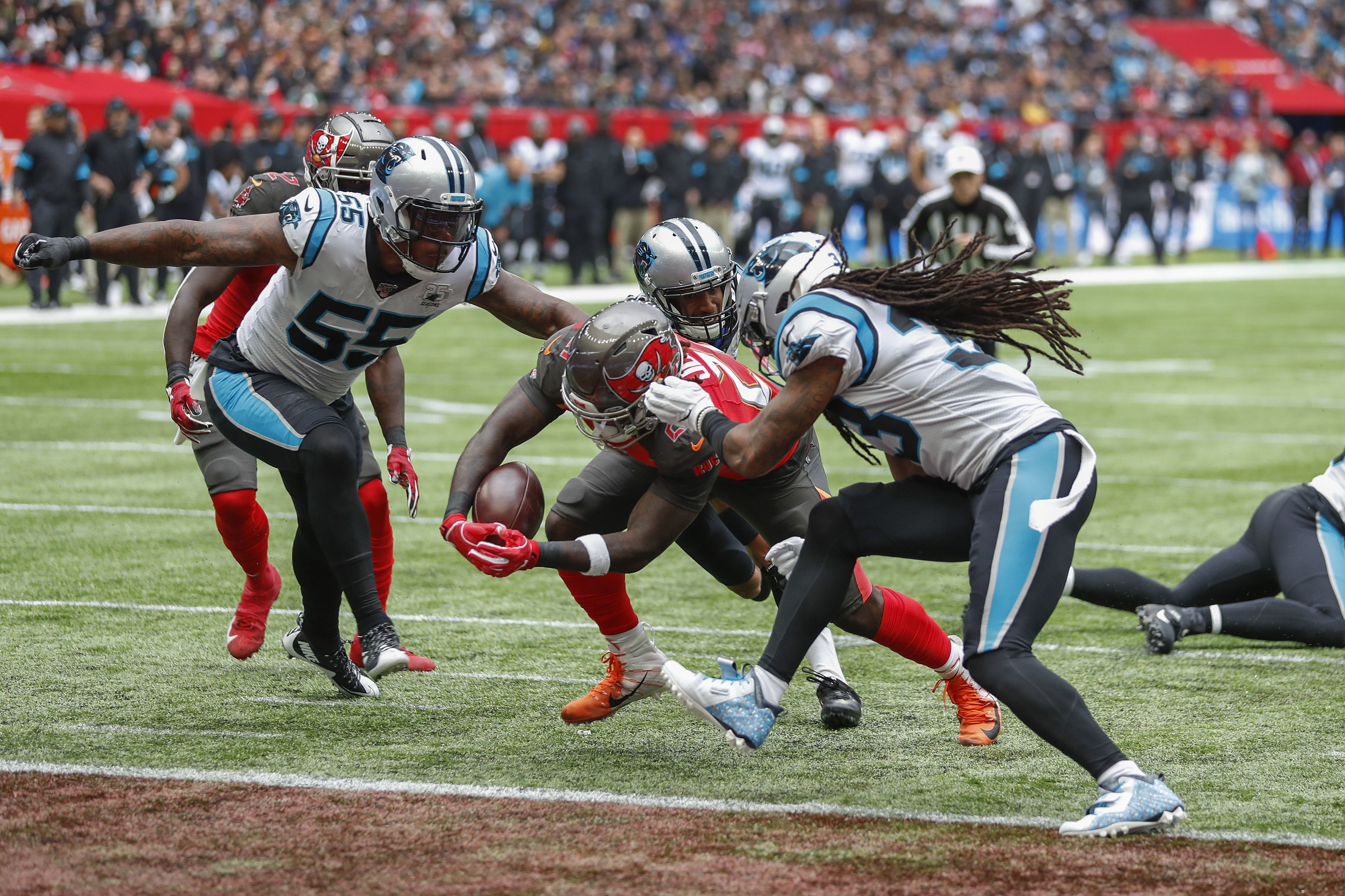 Carolina Panthers 37-26 Tampa Bay Buccaneers: London debut win for