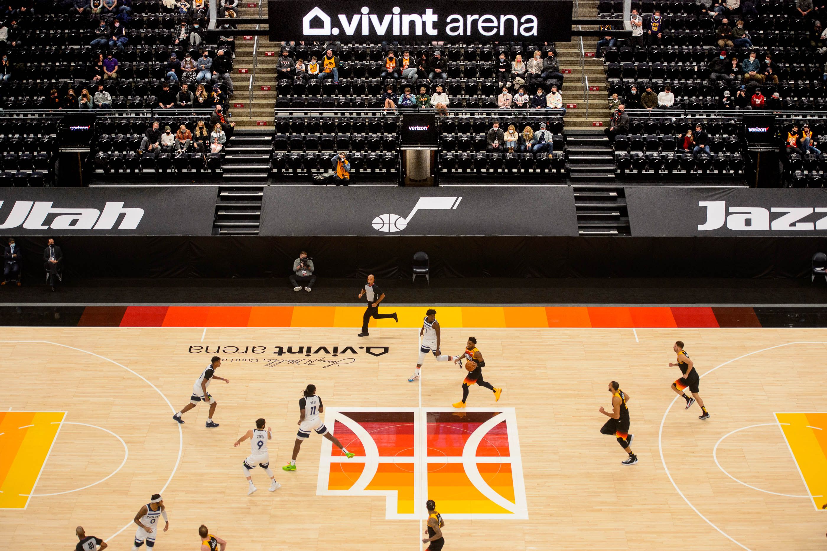 Utah Jazz Prepare Vivint Arena With Whiteout Shirts For Game One