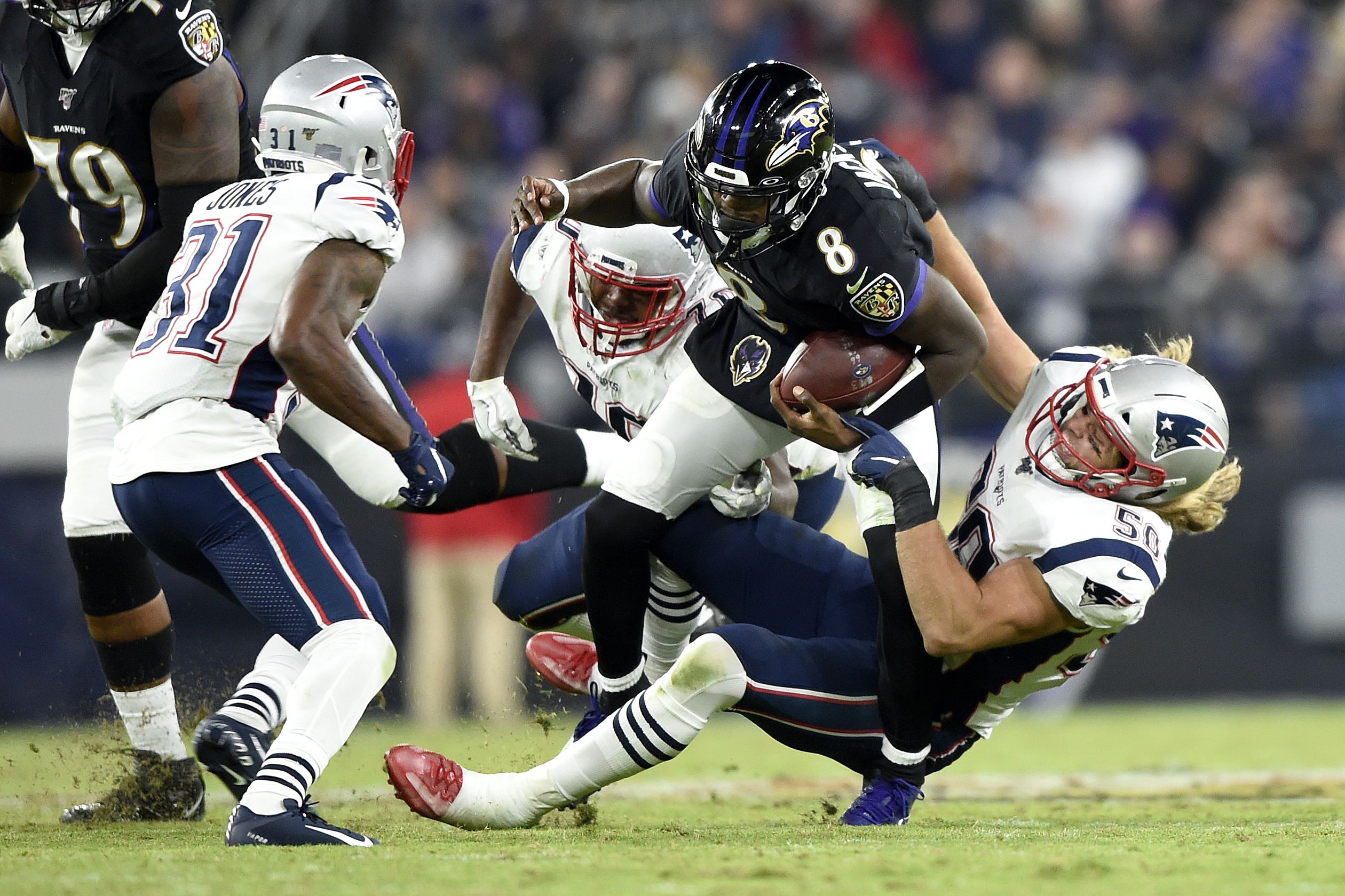 Patriots handed first loss of season by Ravens