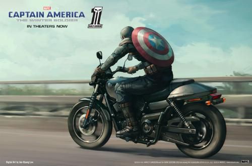 Captain america harley davidson top street 750