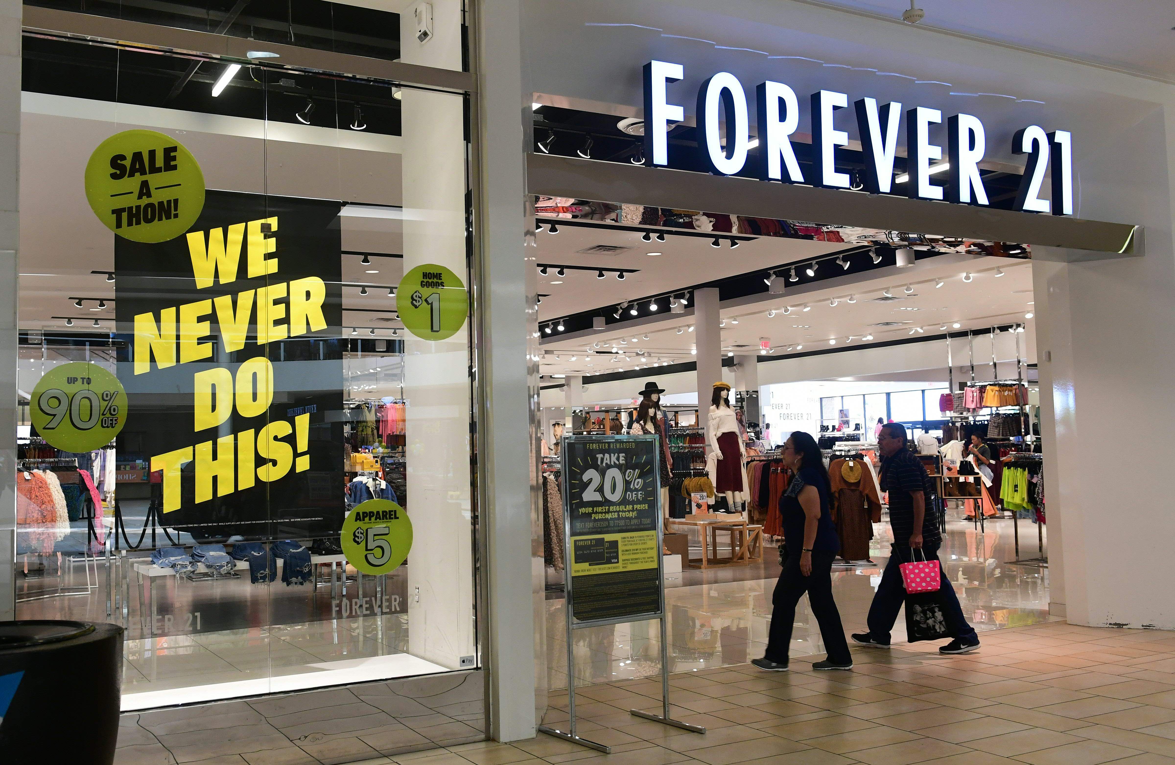 Forever 21 files for bankruptcy - The Boston Globe