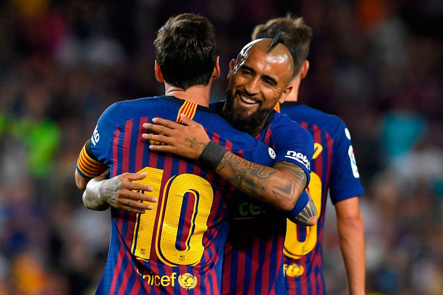 Arturo Vidal, Lionel Messi