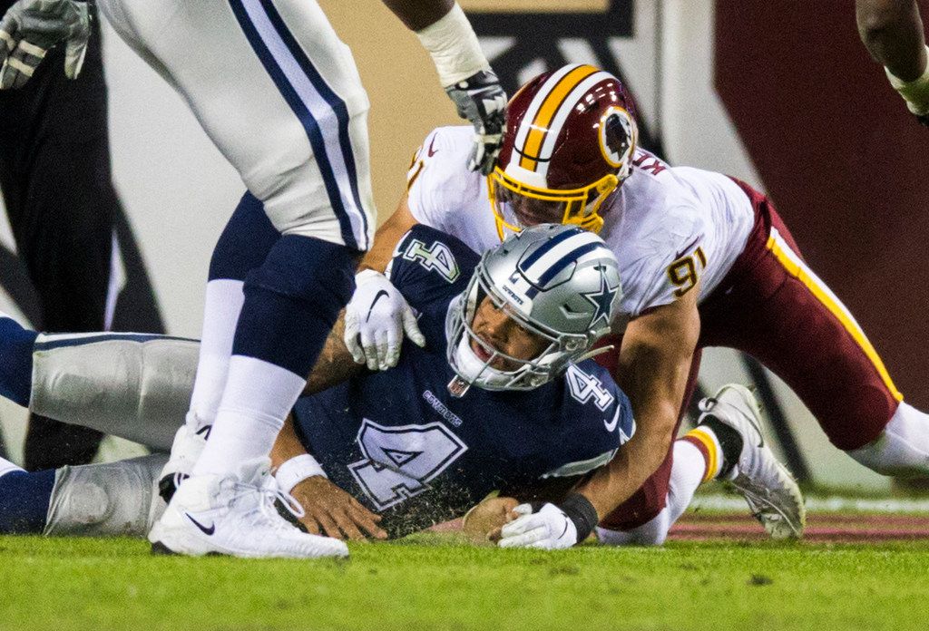 Ryan Kerrigan flexing on way to Redskins sack record