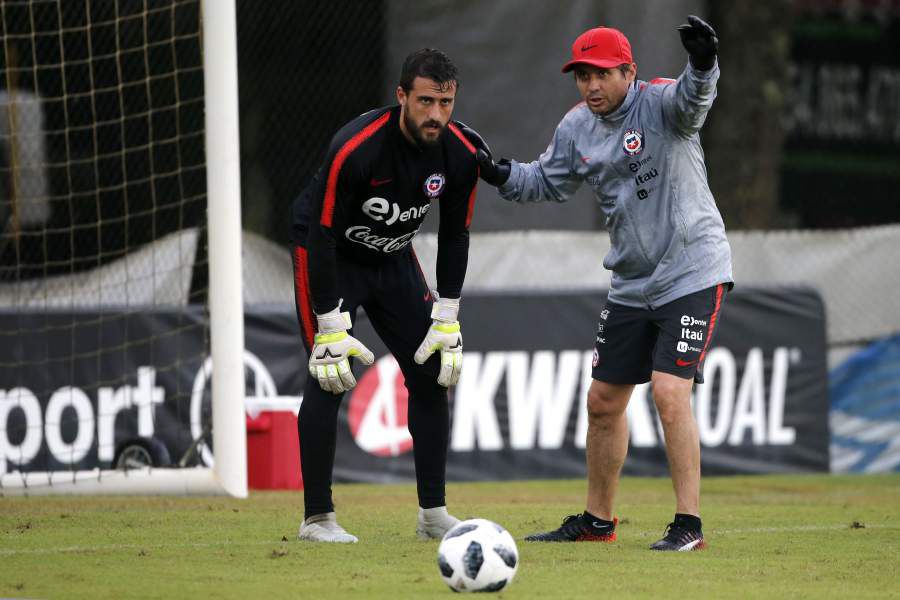 Entrenamiento de la seleccion chilena en el Sawgrass Grand Hotel