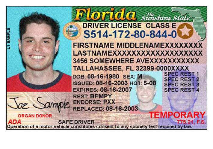 Why would a florida license say 'temporary' on it like this one