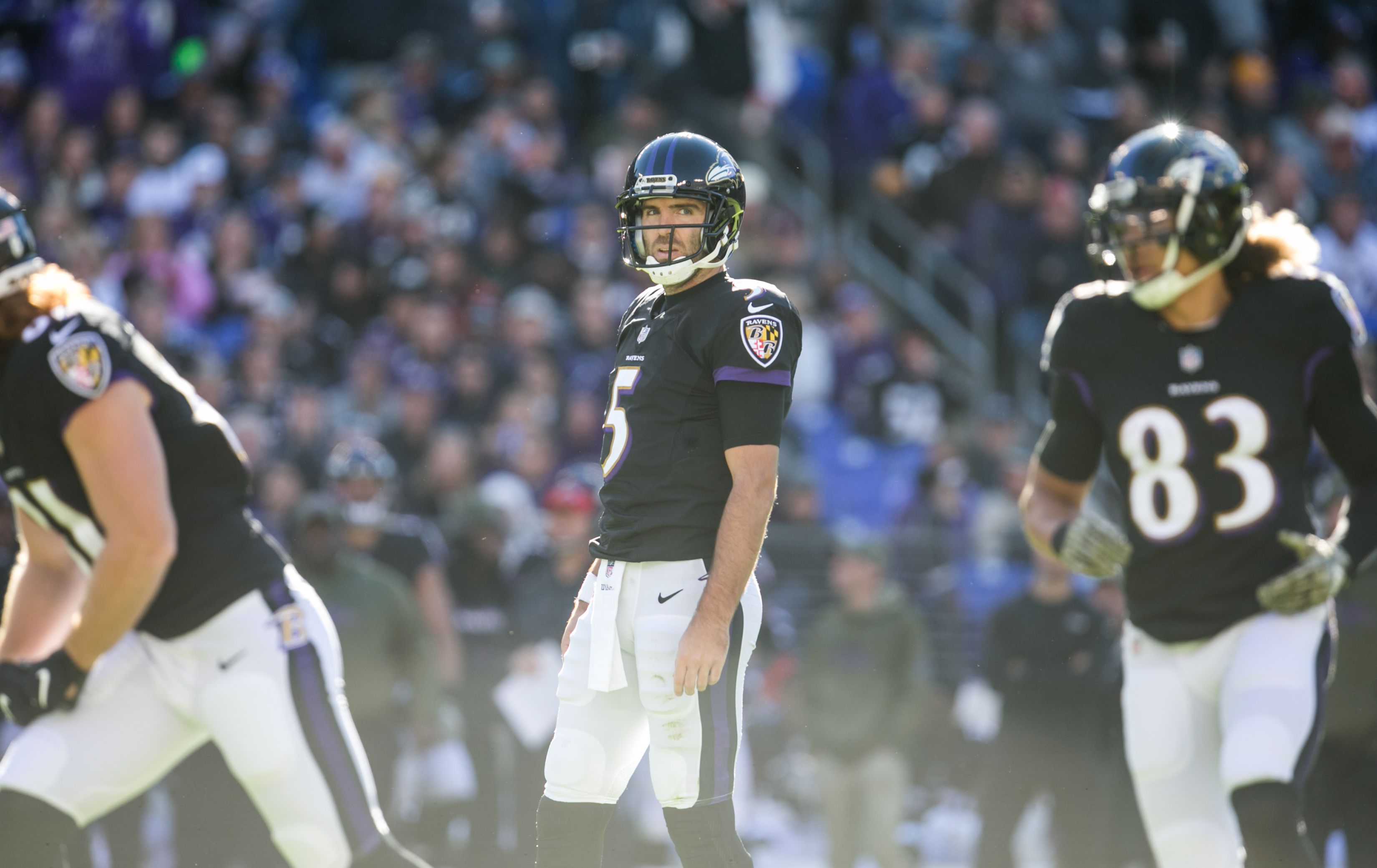 Ravens QB Joe Flacco not 100 percent, but has no limitations, Spotlight