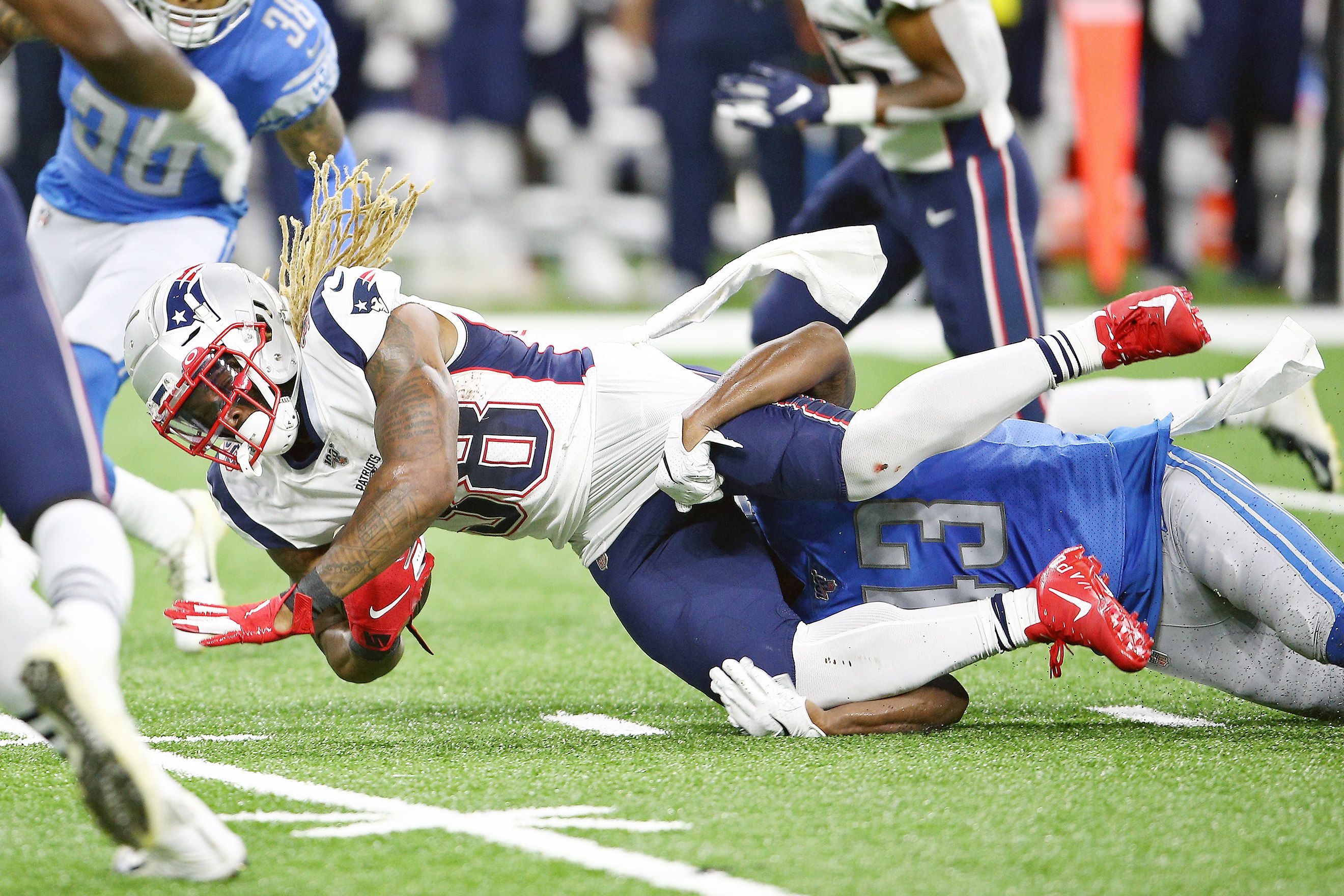 December 15, 2019: Brandon Bolden (38) of the New England Patriots