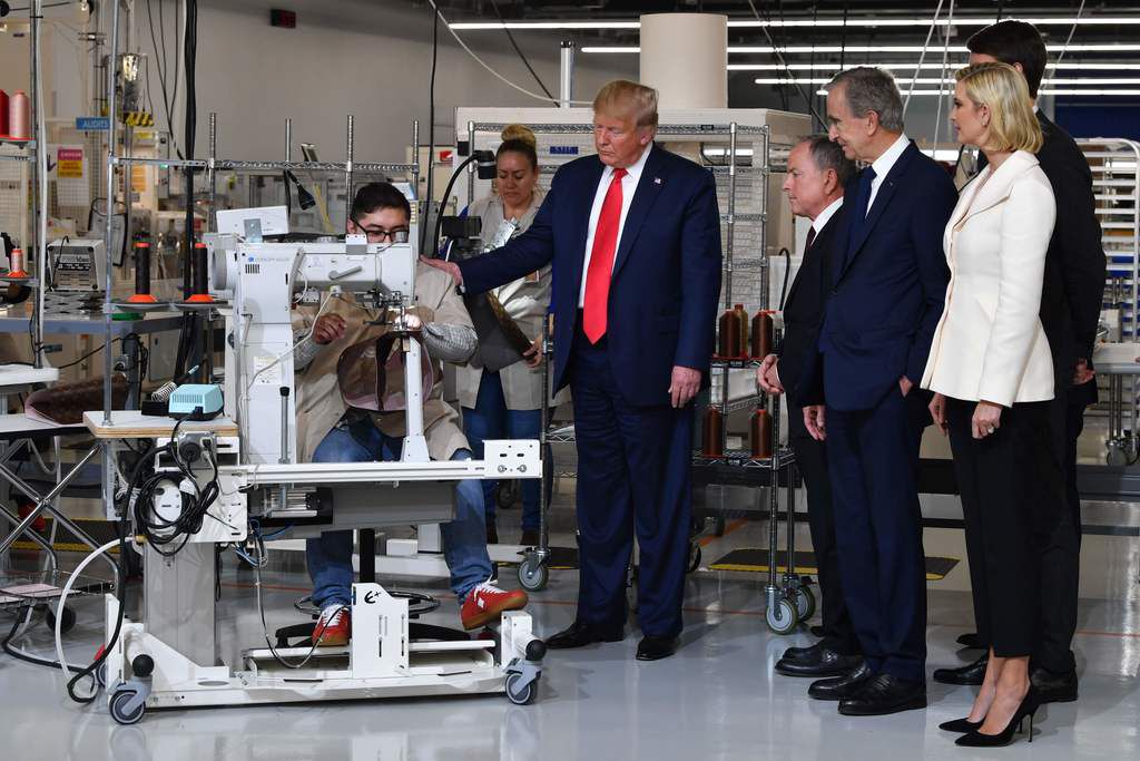 Donald Trump Visits Louis Vuitton Factory, Meets Bernard Arnault – WWD