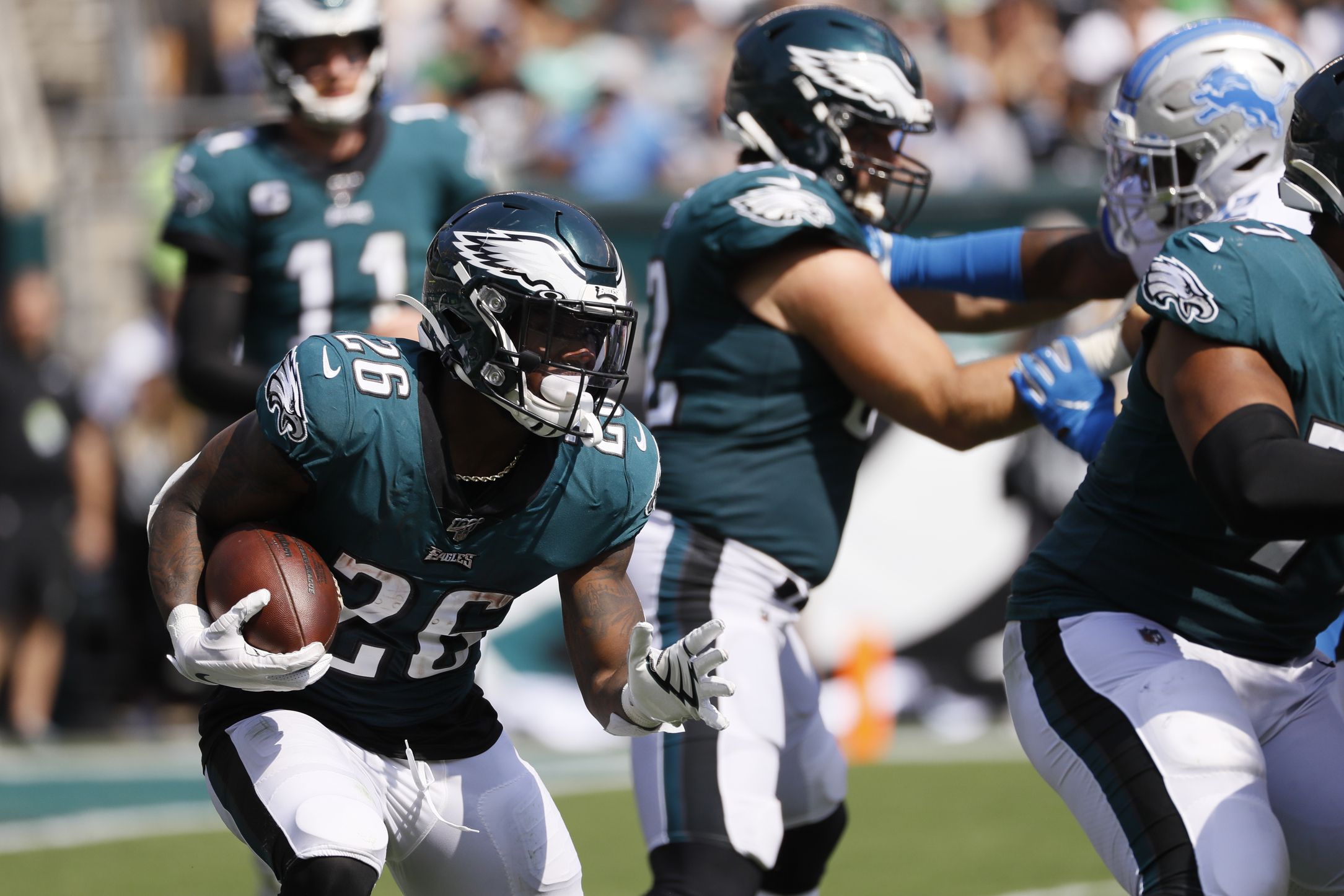 Miles Sanders 'very capable of handling the load' for banged up Eagles  running backs 