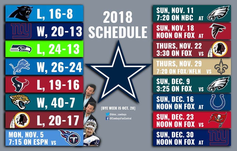 cowboys schedule playoff