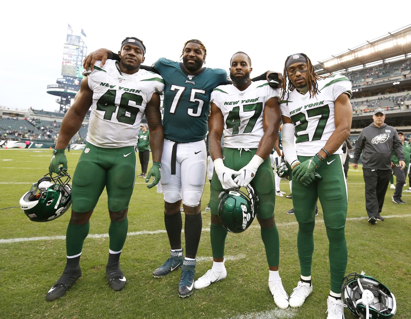 Eagles Brandon Graham sacks New York Jets quarterback Luke Falk in