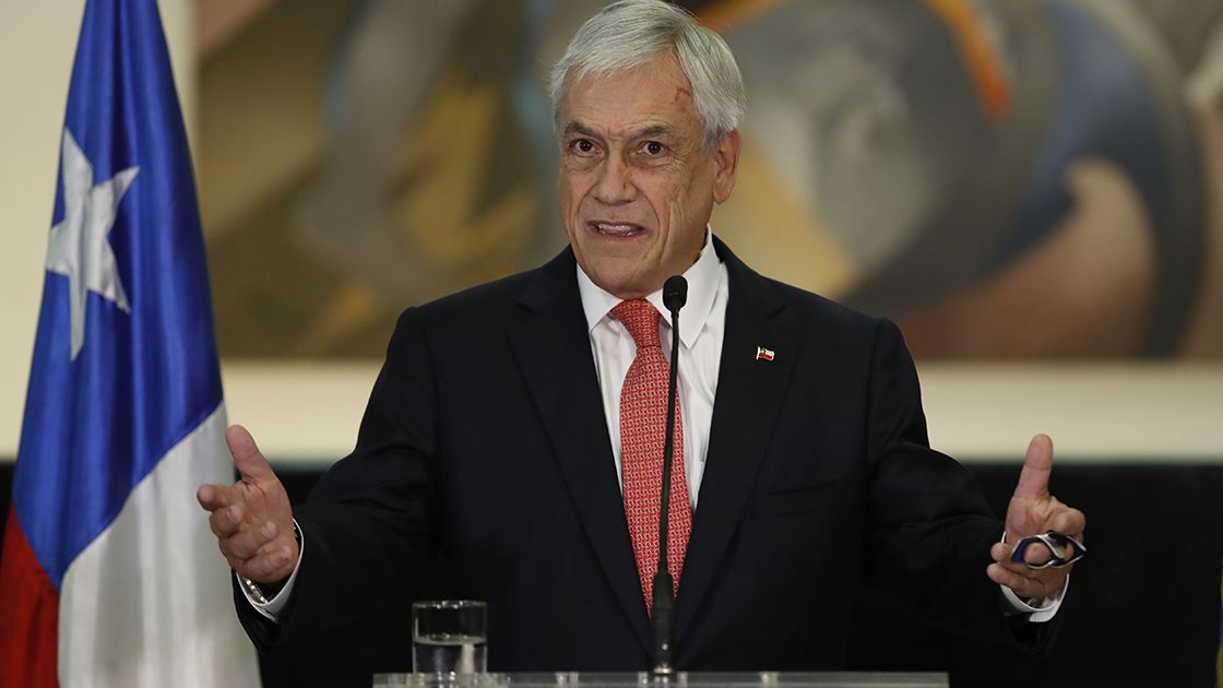 Sebastian Piñera realiza punto de prensa