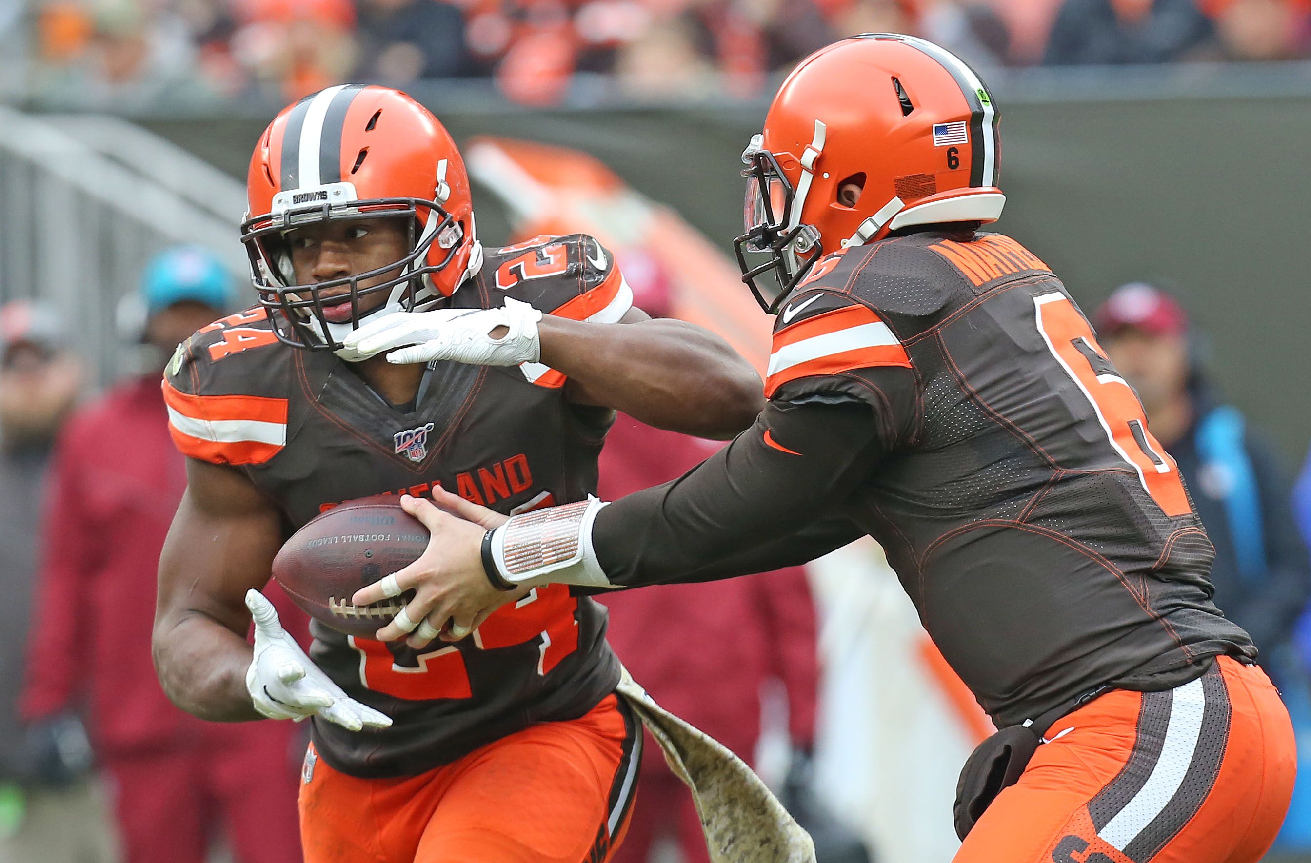 Cleveland Browns' Freddie Kitchens doesn't 'look at stats' when it comes to  struggling Baker Mayfield